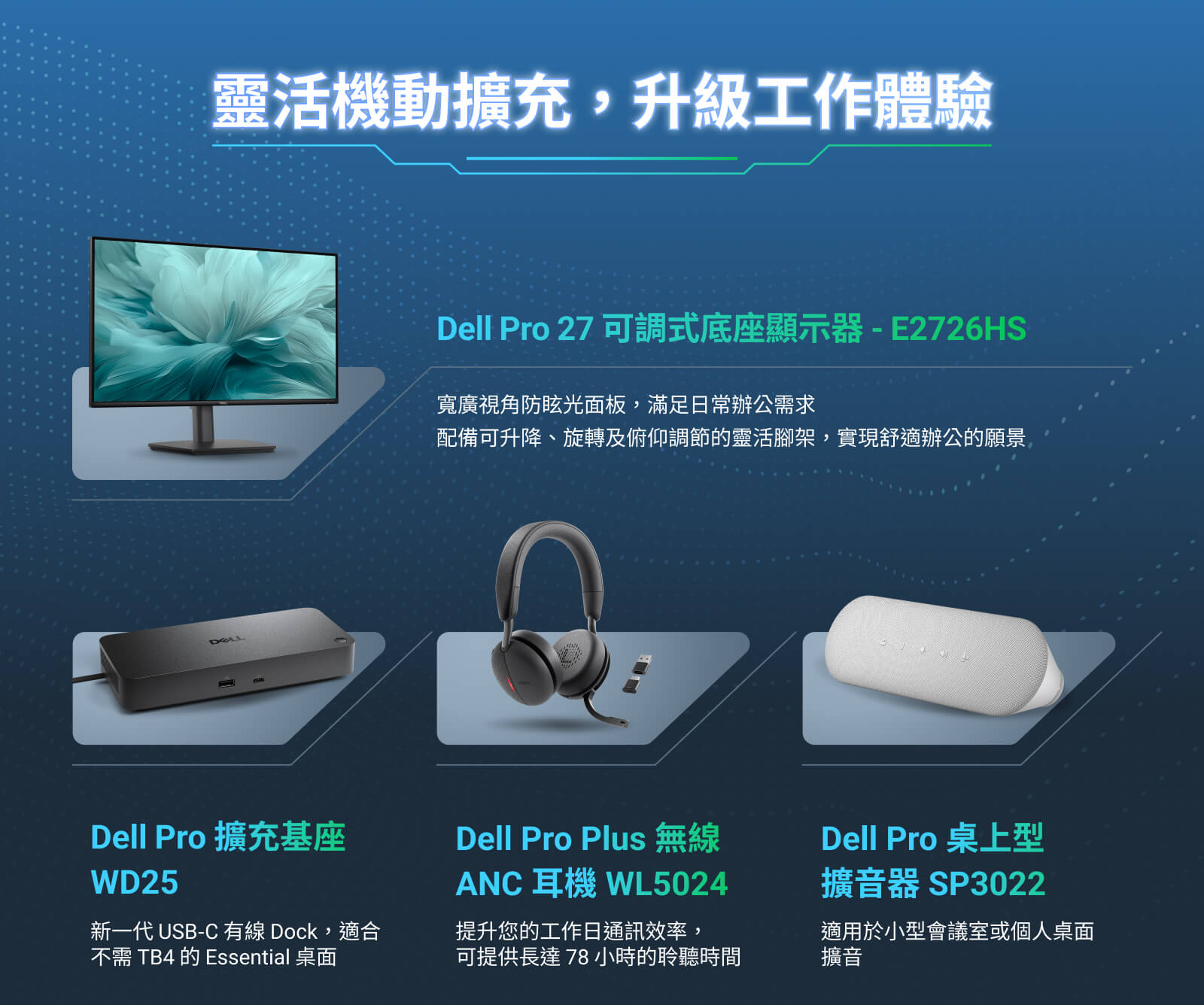 靈活機動擴充，升級工作體驗