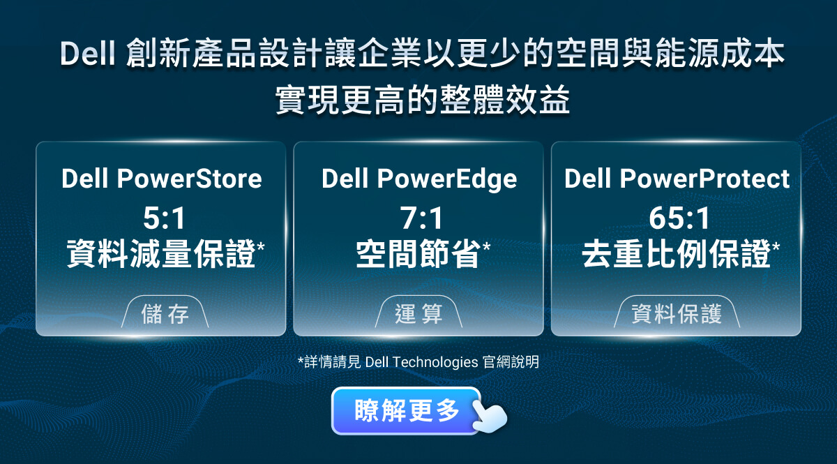 Dell 創新產品設計讓企業以更少的空間與能源成本實現更高的整體效益
