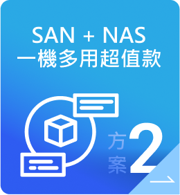 SAN + NAS一機多用超值款