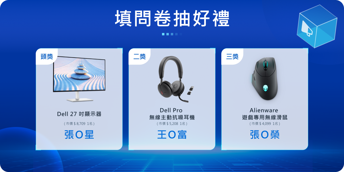 中獎公告