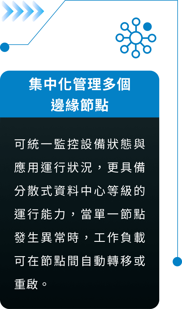 集中化管理多個邊緣節點